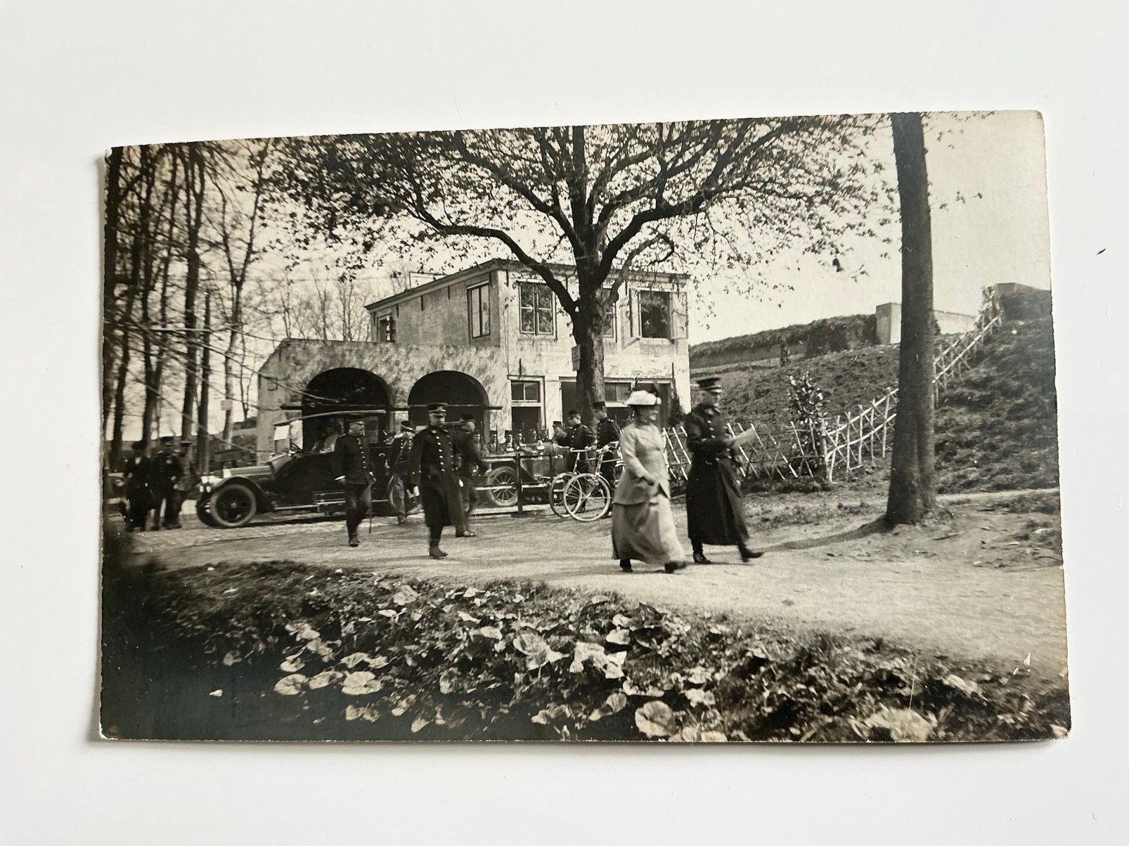 Willemstad fotokaart Landpoortstr. mobilisatie WO I militair, Ophalen of Verzenden, Voor 1920, Ongelopen, Noord-Brabant
