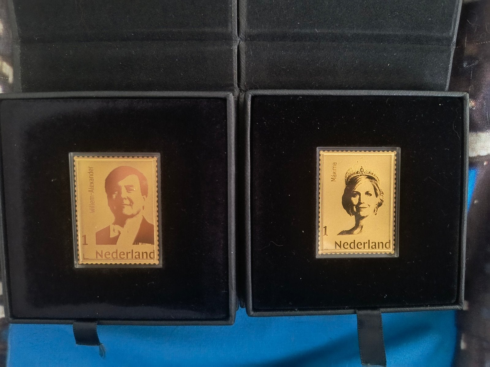 Gouden postzegel Koning Willem Alexander & Koningin Maxima, Ophalen