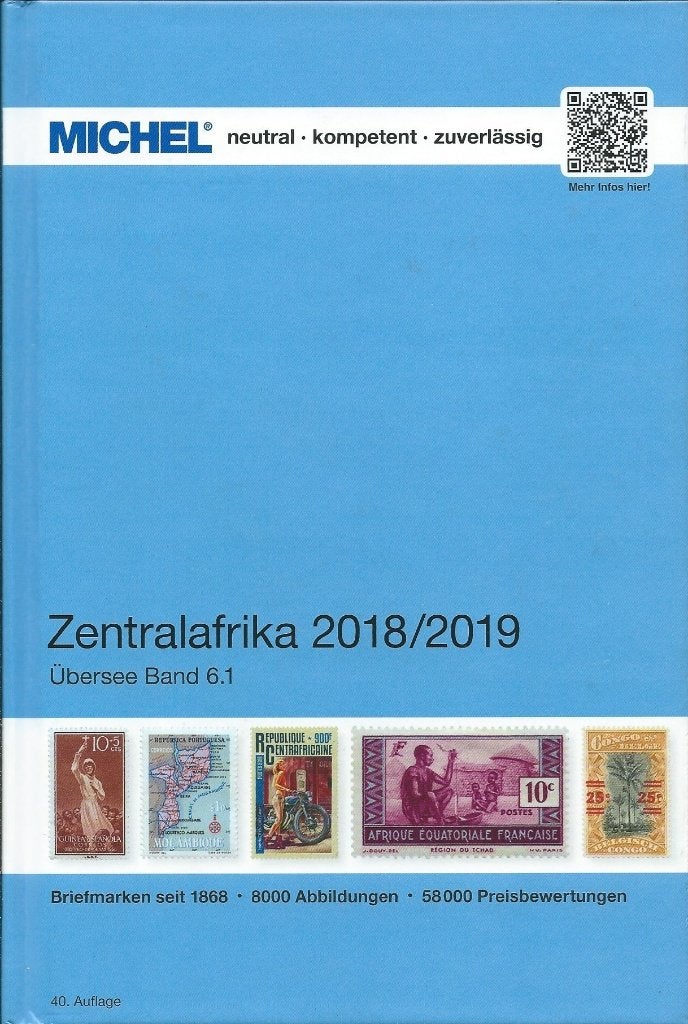 Michel catalogus Band 6.1 - Zentralafrika 2018/2019, Postzegels en Munten, Ophalen of Verzenden, Catalogus