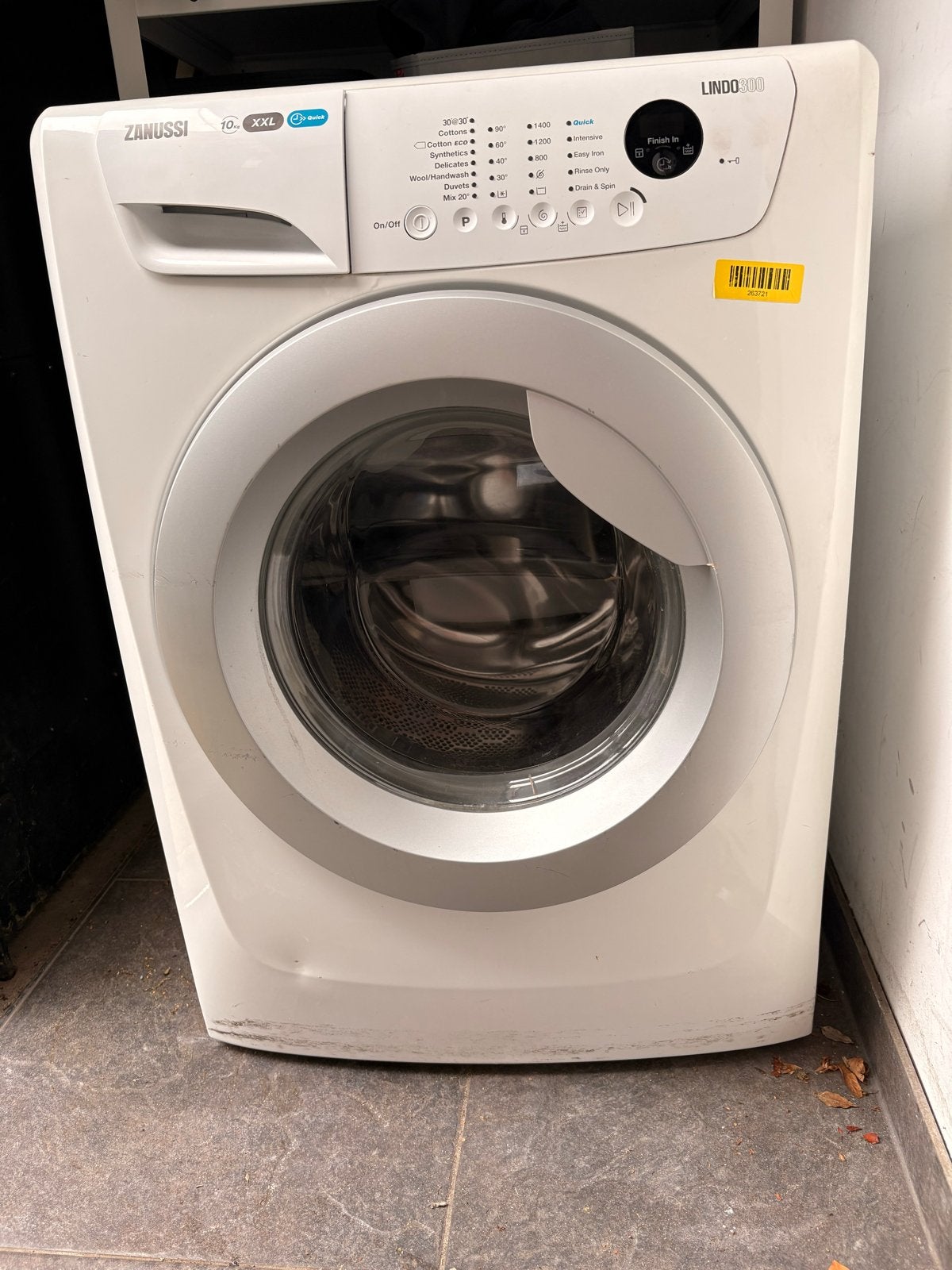 Zanussi Lindo 300 10kg Wasmachine - Perfecte Staat, Witgoed en Apparatuur, Wasmachines, Ophalen, 1200 tot 1600 toeren, 10 kg of meer