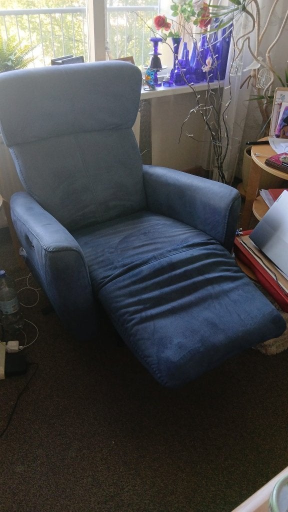relax stoel Domicil, Ophalen, Blauw, Zo goed als nieuw, Eén