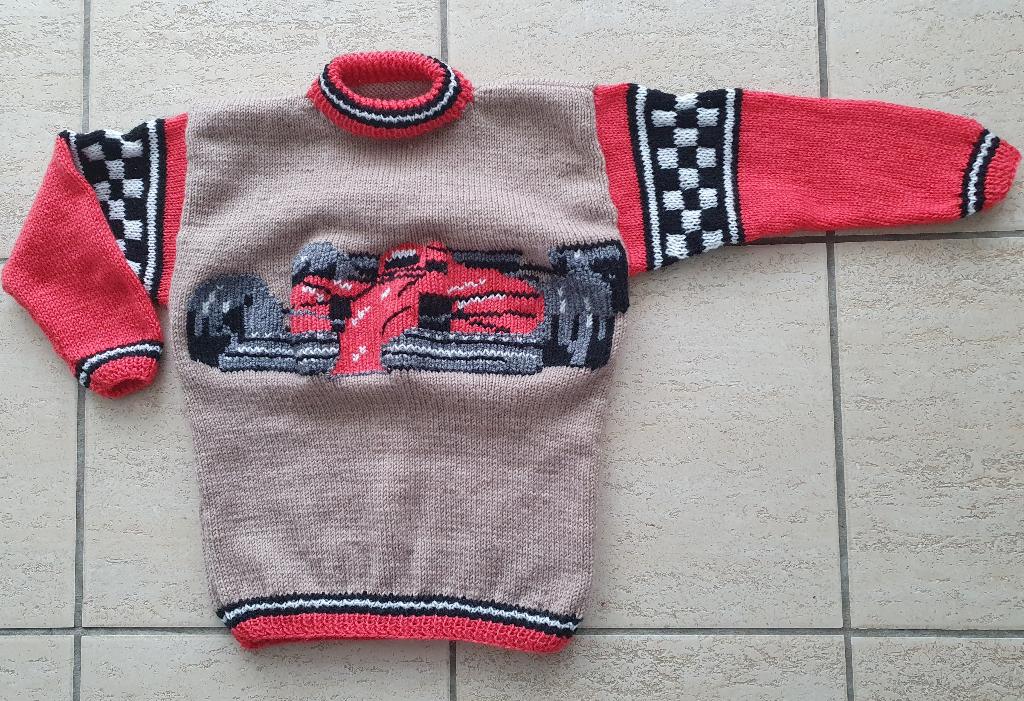 Race/Formule 1 trui breipatroon, Ophalen of Verzenden, Zo goed als nieuw, Breien, Patroon of Boek