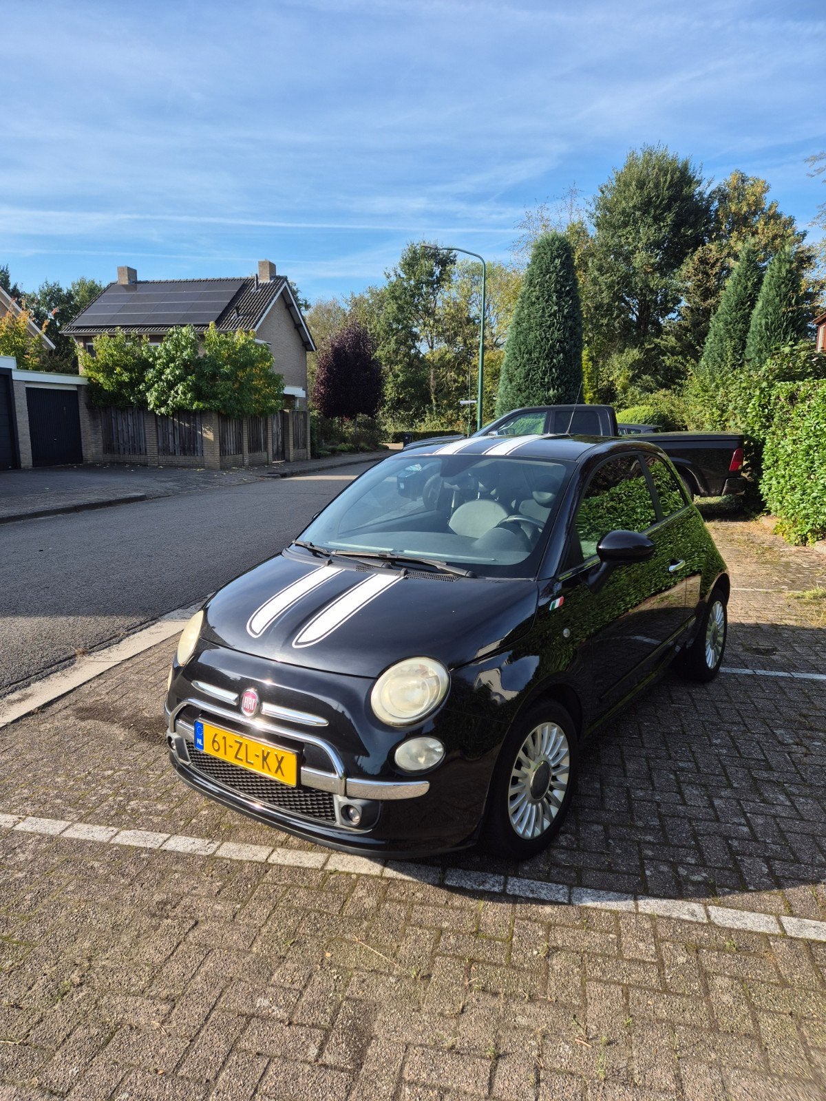 Fiat 500 1.2 sport, airco, leder, 71900km, 2e eigenaar, Auto's, Voorwielaandrijving, 1242 cc, 4 cilinders, 840 kg
