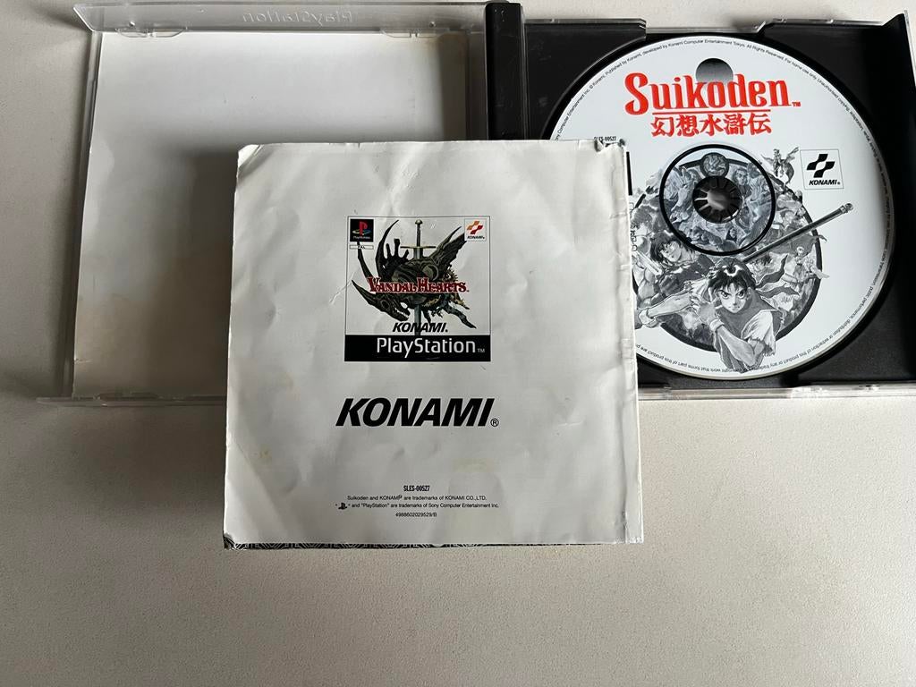 Suikoden PlayStation 1 PS1 PAL - Klassieke RPG, Gebruikt, T, Ophalen of Verzenden, Role Playing Game (Rpg)