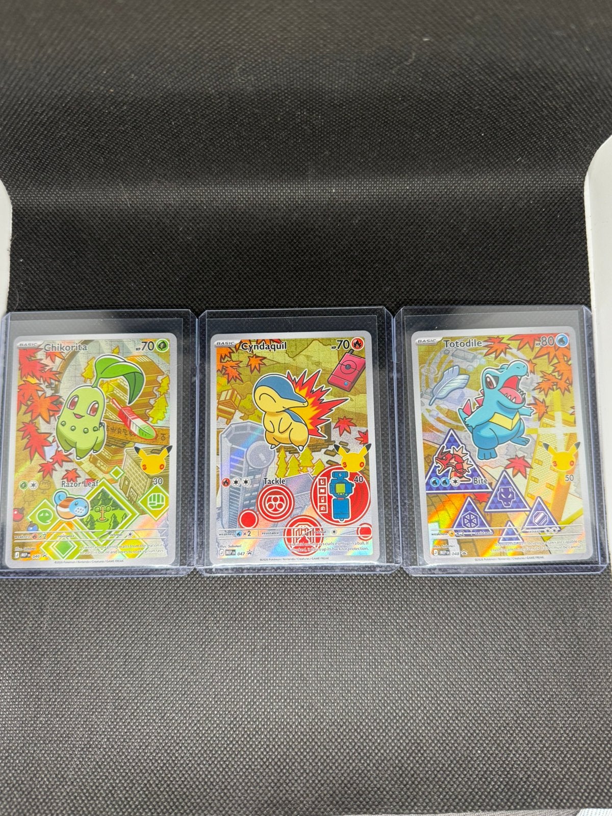 3x Johto Starters Combo Fist Partner (046, 047, 048), Ophalen of Verzenden, Zo goed als nieuw, Meerdere kaarten, Foil