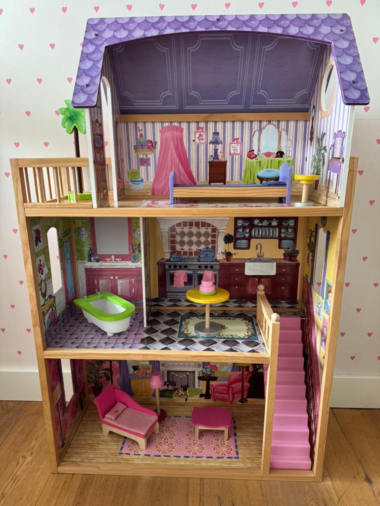 Poppenhuis L73 cm H114 cm B30 cm, Ophalen of Verzenden, Gebruikt, Poppenhuis