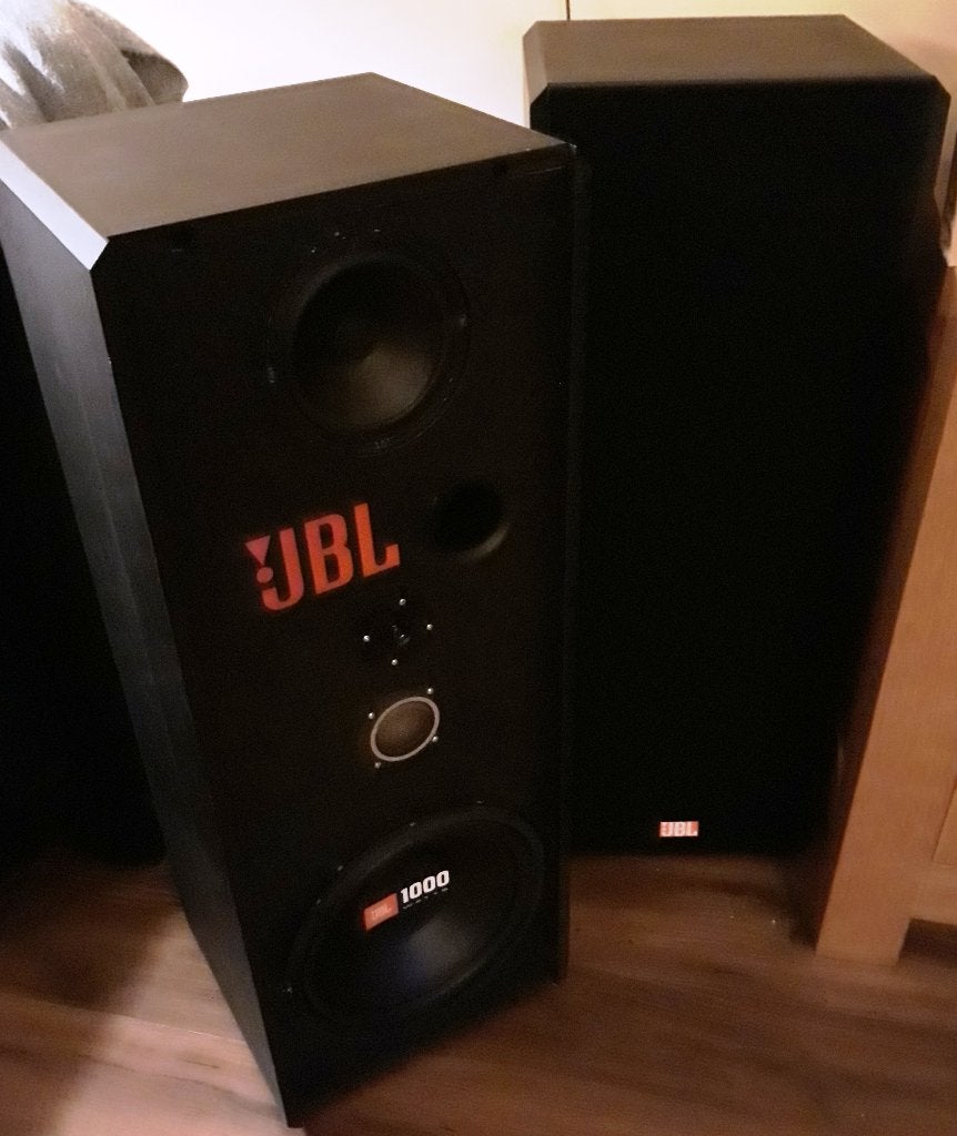2 prachtige, grote, zware mooie 1000 Watt JBL speakers, Vloerstaande luidspreker, Gebruikt, JBL, Ophalen