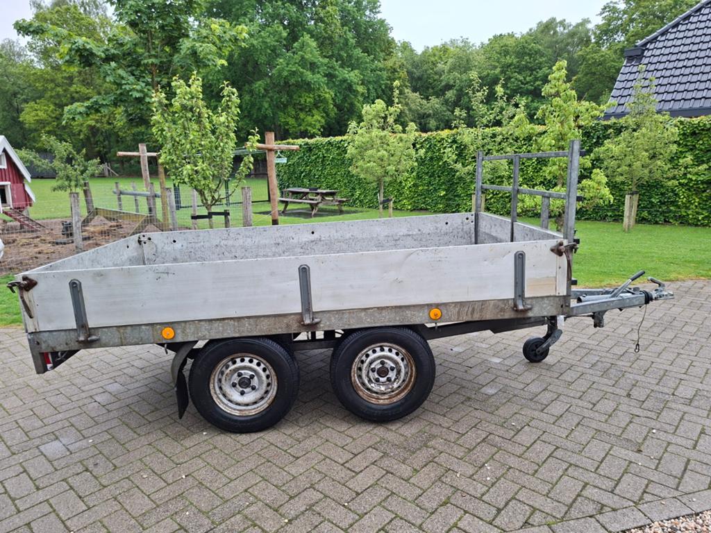 Hapert tandemasser plateauwagen 275 x 156 cm, Ophalen