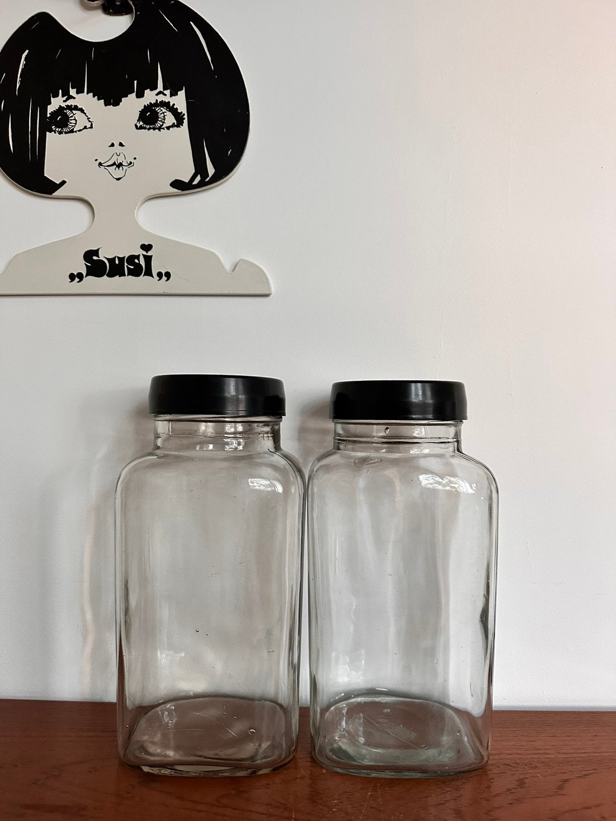 Tonnema Snoeppot Pot Set Voorraadpot Antiek Bakeliet Glas, Ophalen of Verzenden
