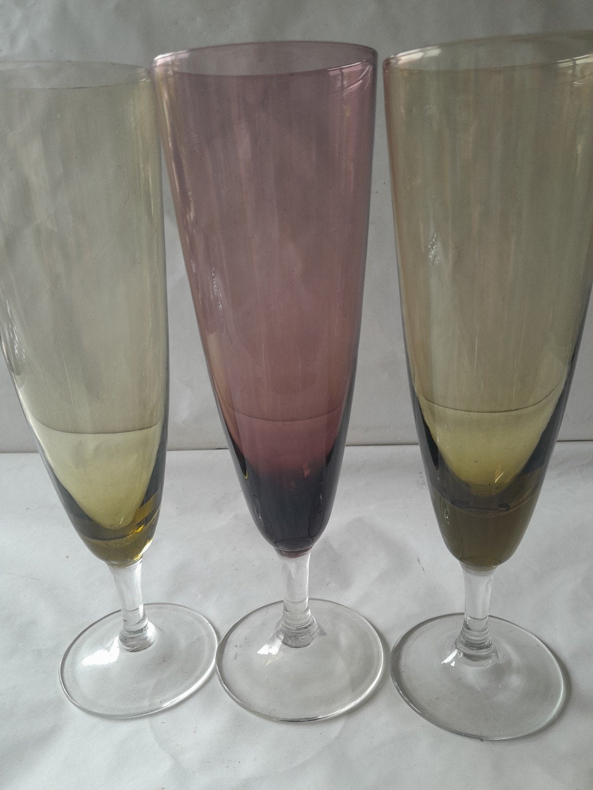 3 Vintage bierglazen de kristalunie Maastricht, Ophalen of Verzenden