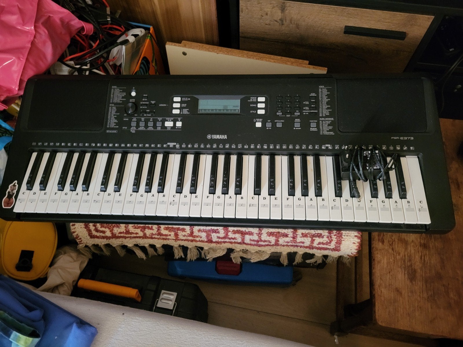 Yamaha PSR-E373 Keyboard - Zo goed als nieuw, Ophalen
