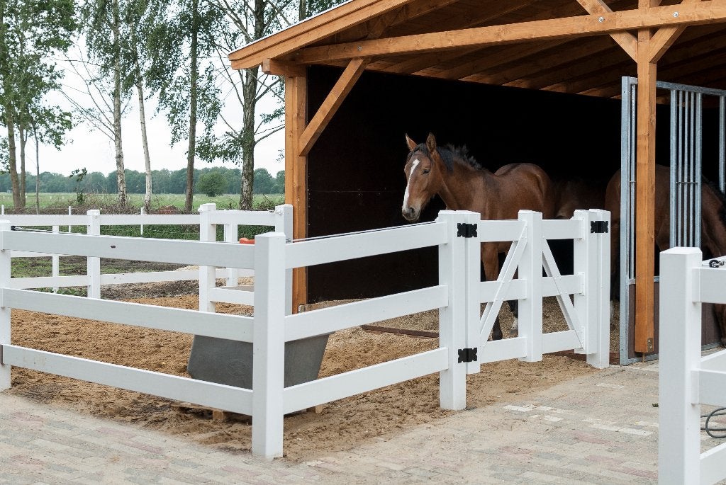 Kunststof paarden omheining PVC wit. Duurzaam en veilig, Dieren en Toebehoren, Ophalen of Verzenden, Nieuw, Dressuur