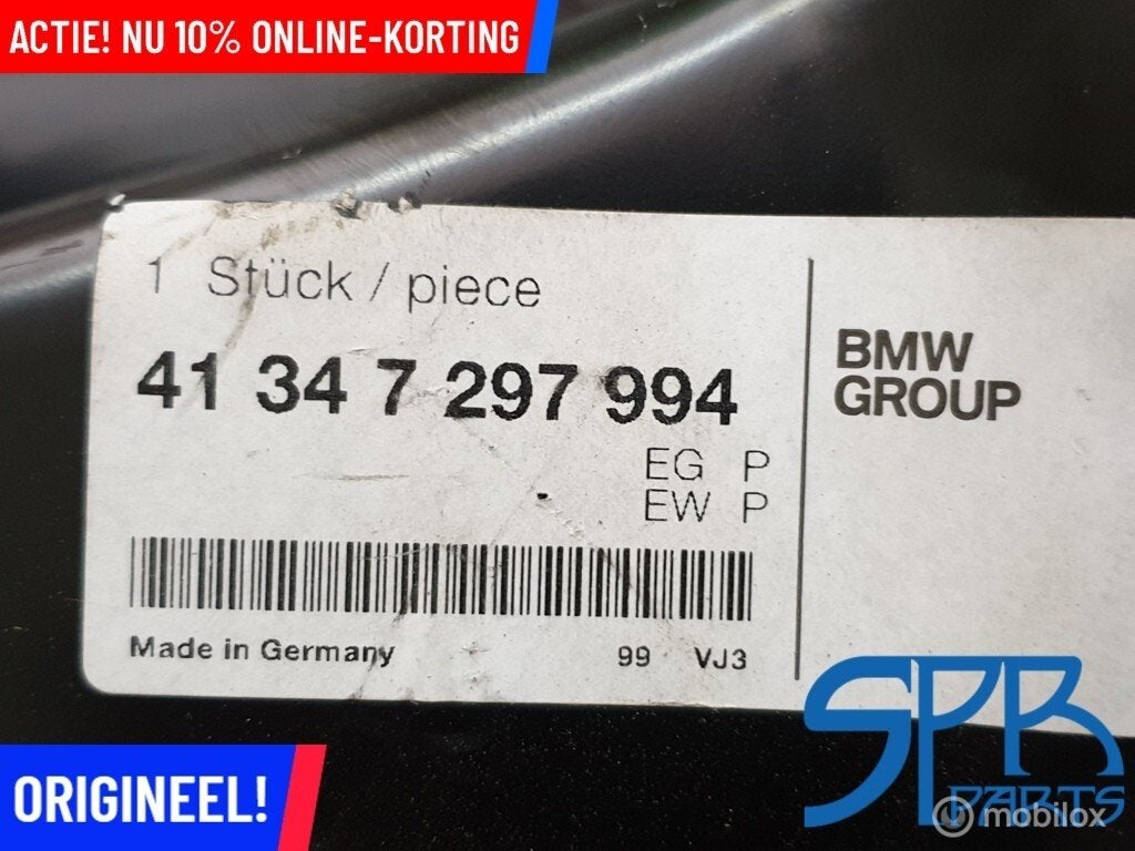 F30 F31 SLUITDEEL ACHTER PANEEL Koffer BAGAGE 41347297994, Gebruikt, Ophalen of Verzenden, BMW, BMW