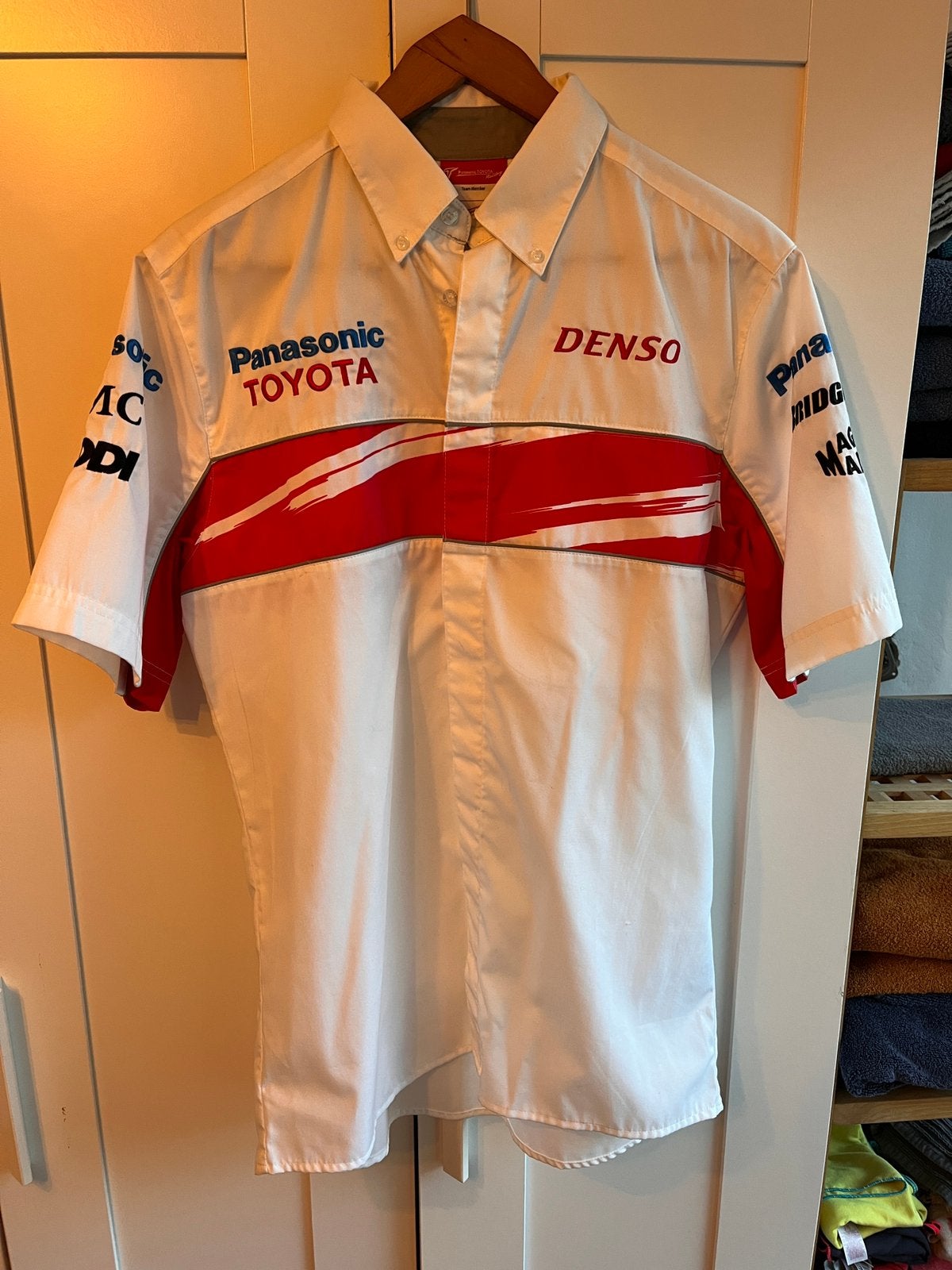 Toyota panasonic overhemd mt s/m, Ophalen, Nieuw, Maat 46 (S) of kleiner, Wit