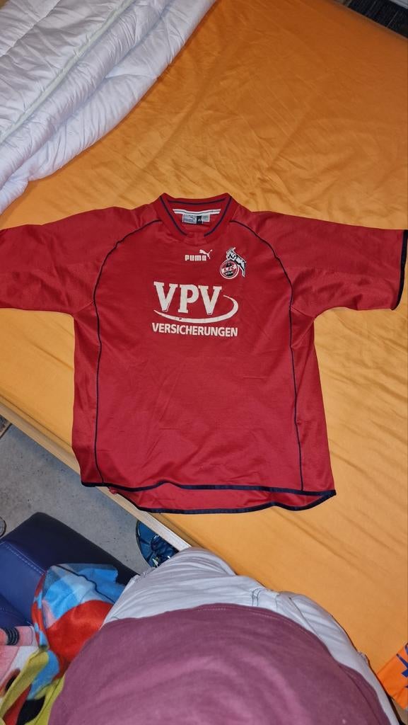 1. FC Köln voetbalshirt Puma (2001?), gedragen, matige staat, Maat L, Ophalen of Verzenden, Gebruikt, Shirt