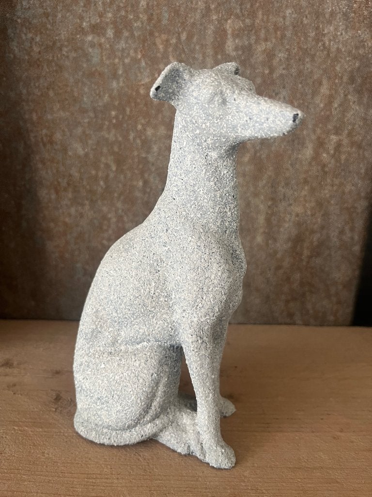 Windhond beeld beton look, Ophalen, Gebruikt
