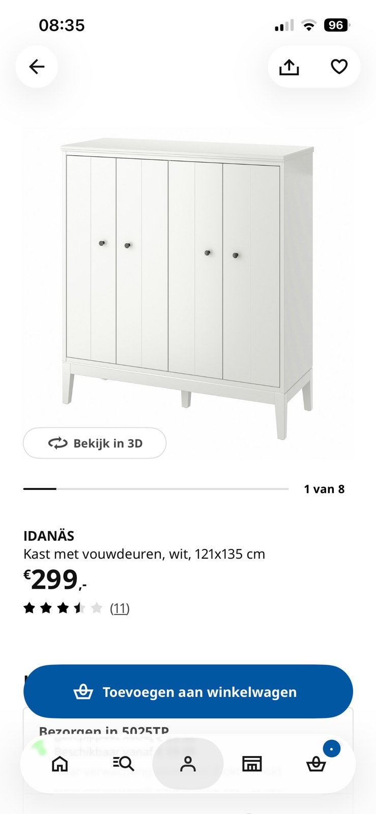 Idanas kast Ikea, met lichte gebruikerssporen., Ophalen, Gebruikt, 100 tot 150 cm, 50 tot 100 cm