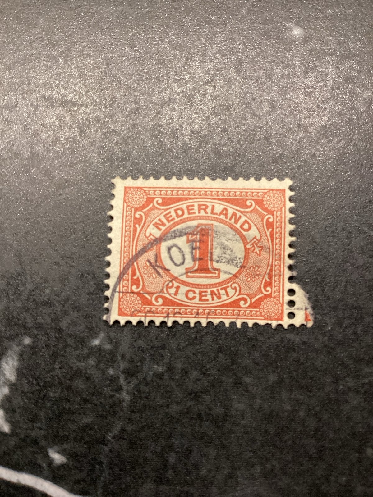 Nederland 1 Cent postzegel, gestempeld, periode t/m 1940, Ophalen of Verzenden, T/m 1940, Gestempeld