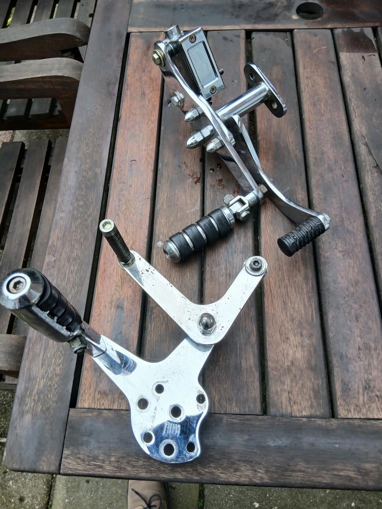 High steps harley shovel inclusief hoofdremcilinder, Ophalen of Verzenden