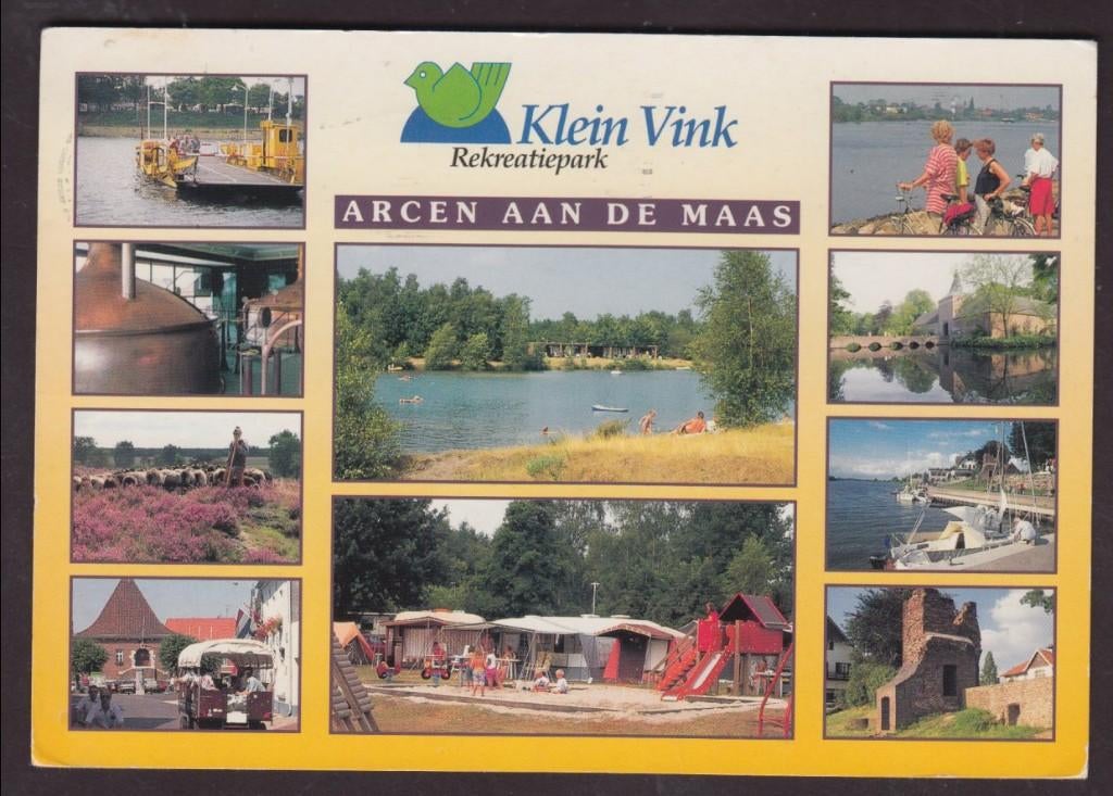 Arcen aan de Maas 10 luik Klein Vink 1995 gelopen, Verzamelen, Ansichtkaarten | Nederland, Verzenden, 1980 tot heden, Gelopen