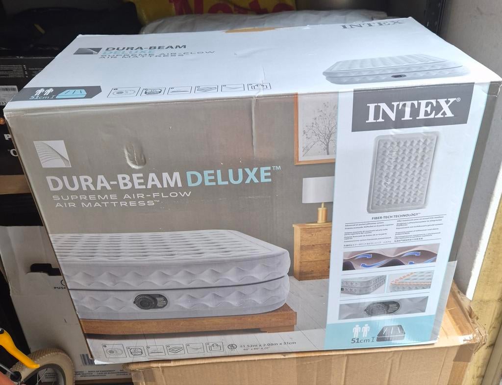 Lucht bed, Huis en Inrichting, Slaapkamer | Bedden, Overige materialen, Wit, Nieuw, Twijfelaar