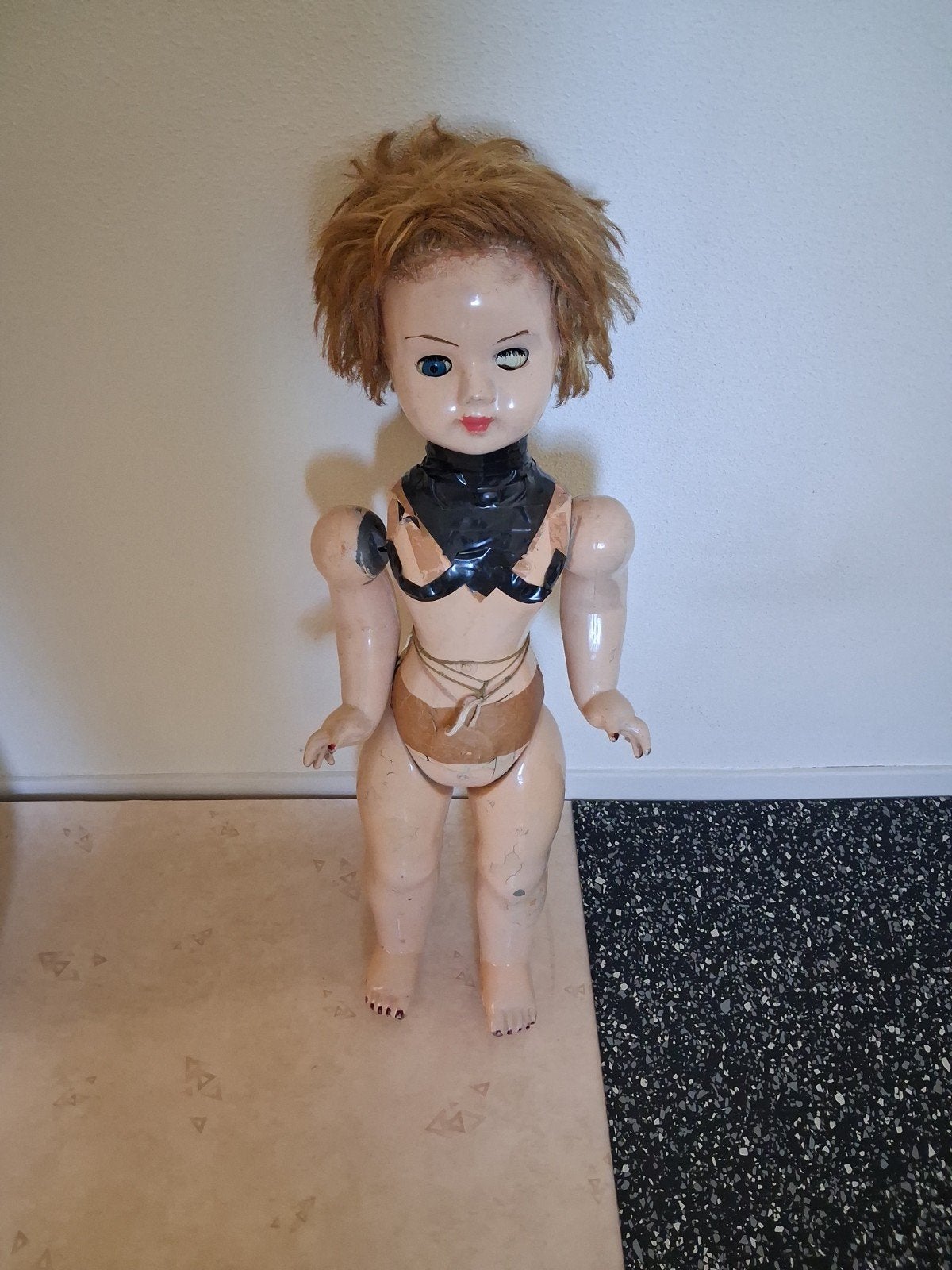 Vintage E.V.N. Pop (jaren '50) - Voor Restauratie, Ophalen of Verzenden, Gebruikt, Pop