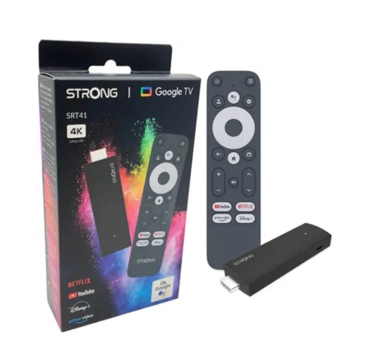 Strong Streaming Box android TV4K UHD SRT41 Google TV HDMI