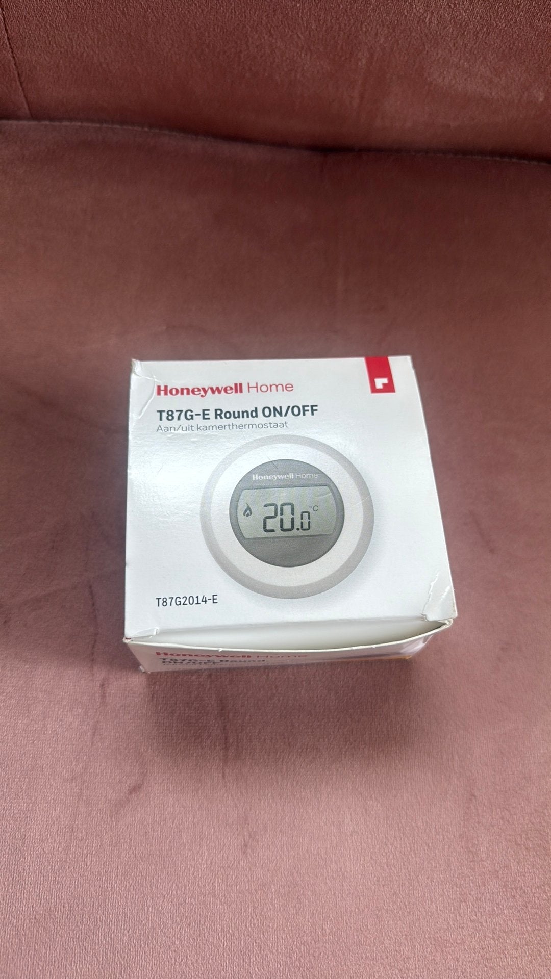 Honeywell Home T87G-E Round ON/OFF Kamerthermostaat, Doe-het-zelf en Verbouw, Ophalen of Verzenden, Slimme thermostaat, Nieuw