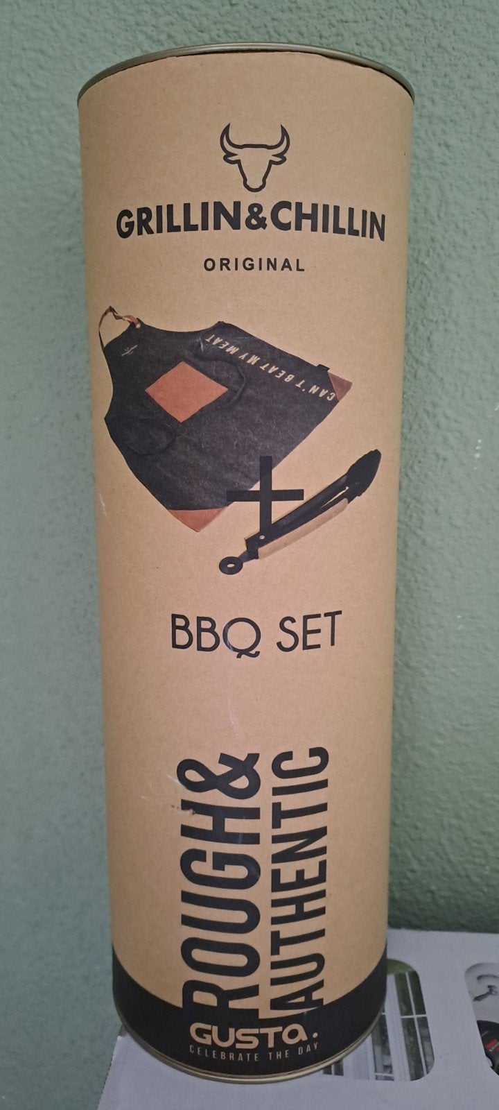 Gusta Grillin & Chillin bbq schort + tang, Ophalen of Verzenden, Nieuw, Gusta Grillin&Chillin