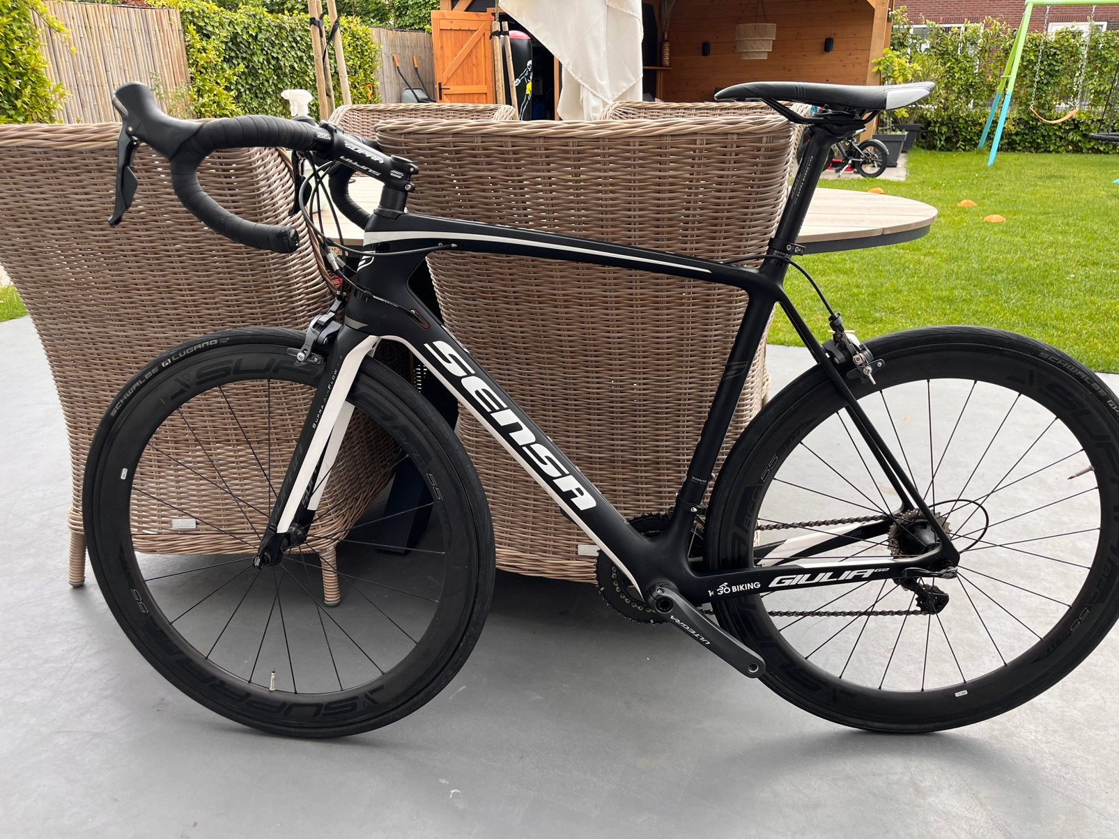Sensa Giulia G2 carbon - Ultegra, Supra 55 carbon wielen, Gebruikt, Meer dan 20 versnellingen, 53 tot 57 cm, Ophalen