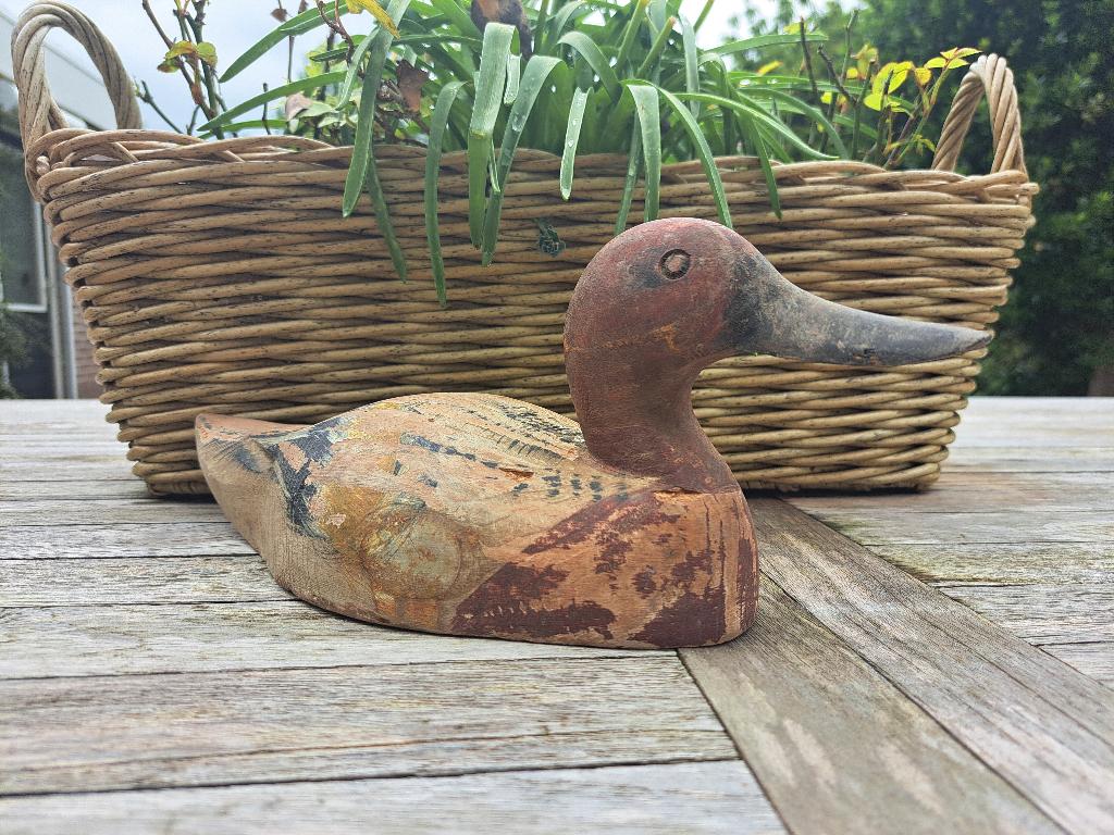 Antieke Houten Lokeend, Ophalen of Verzenden