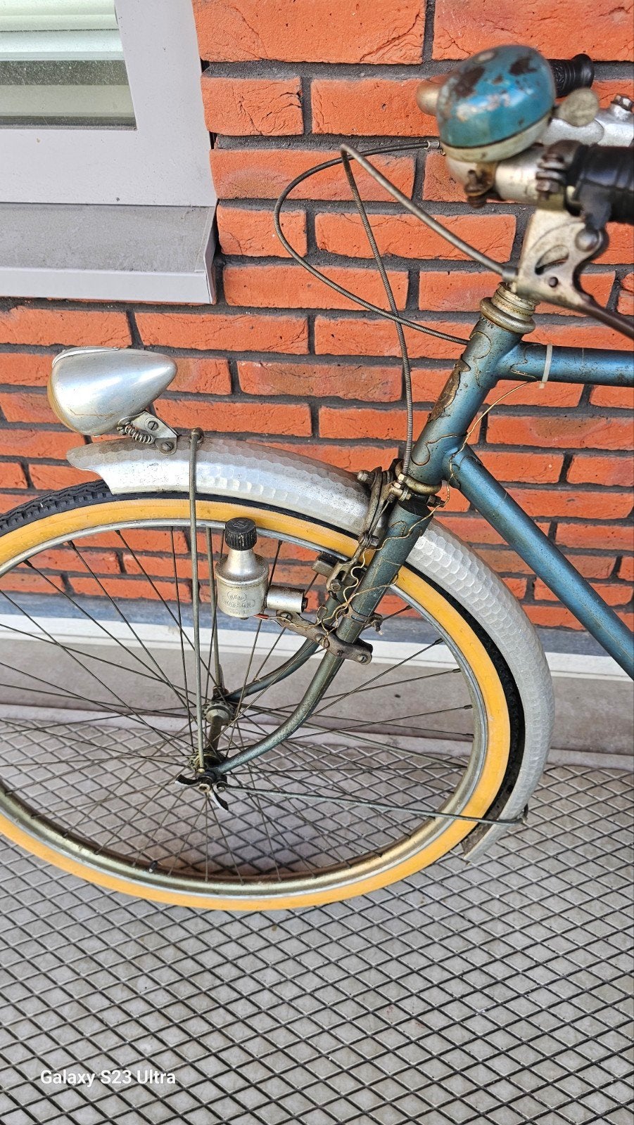 Vintage Franse Herenfiets - Jaren '40/'50, Velgrem, Ophalen of Verzenden, Jaren '40, Fongers