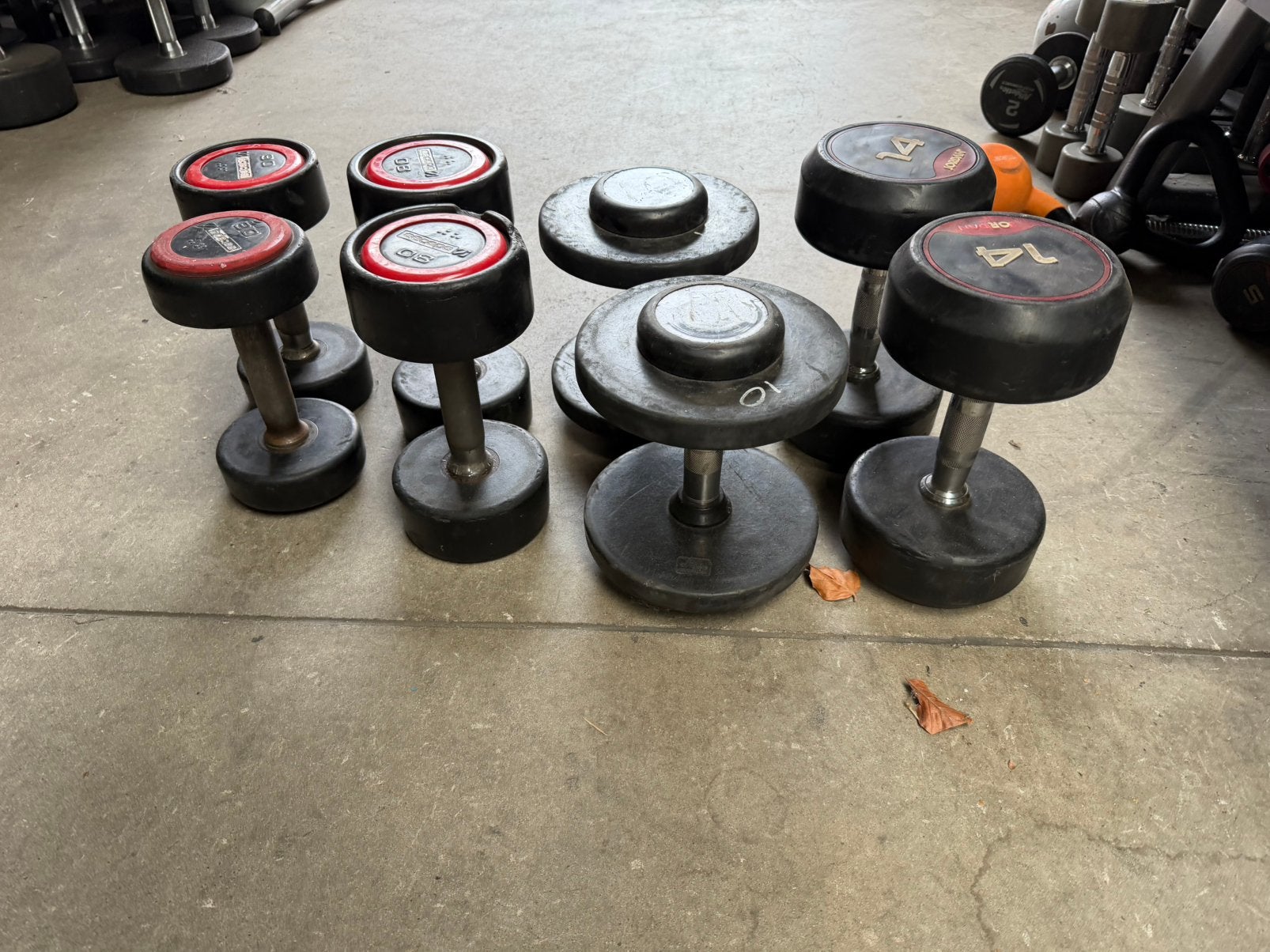 Dumbells 2x6kg ,2x8kg,2x10kg,2x14kg, Ophalen, Gebruikt, Dumbbell