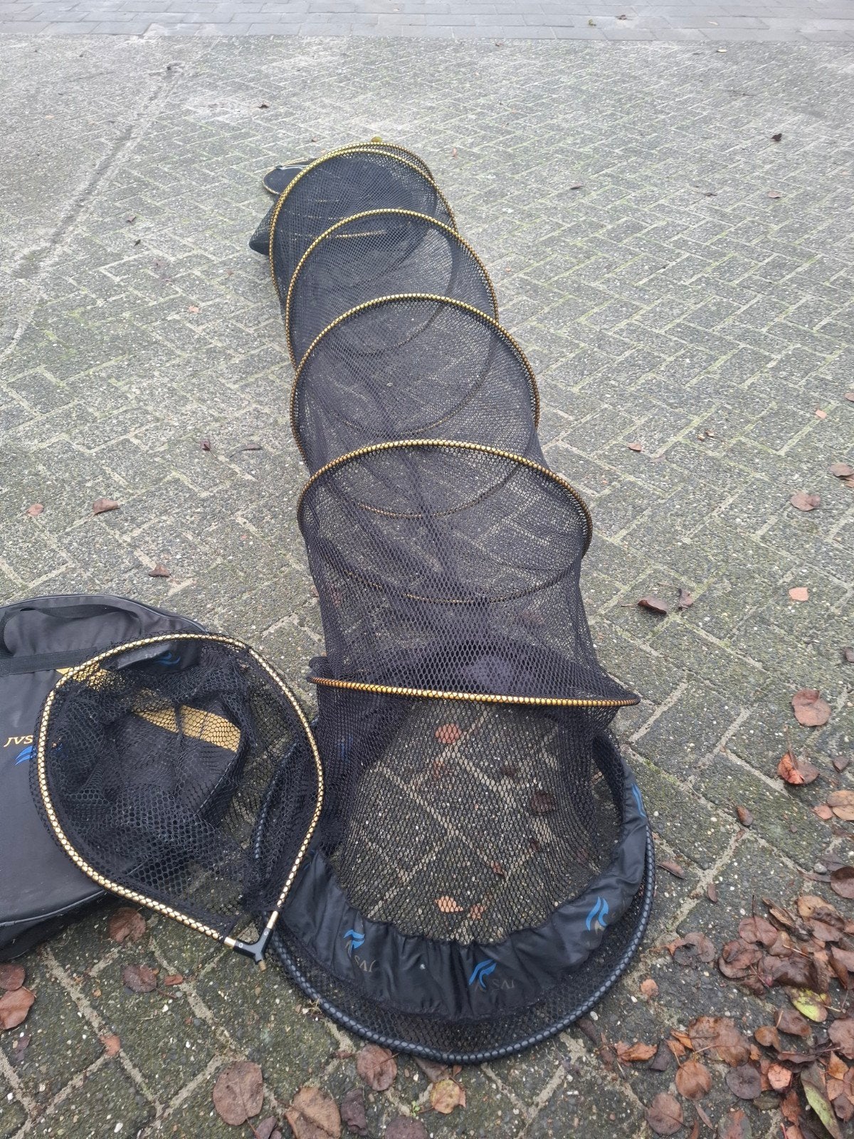 JVS leefnet en schepnet in draagtas, Ophalen, Gebruikt, Net of Fuik