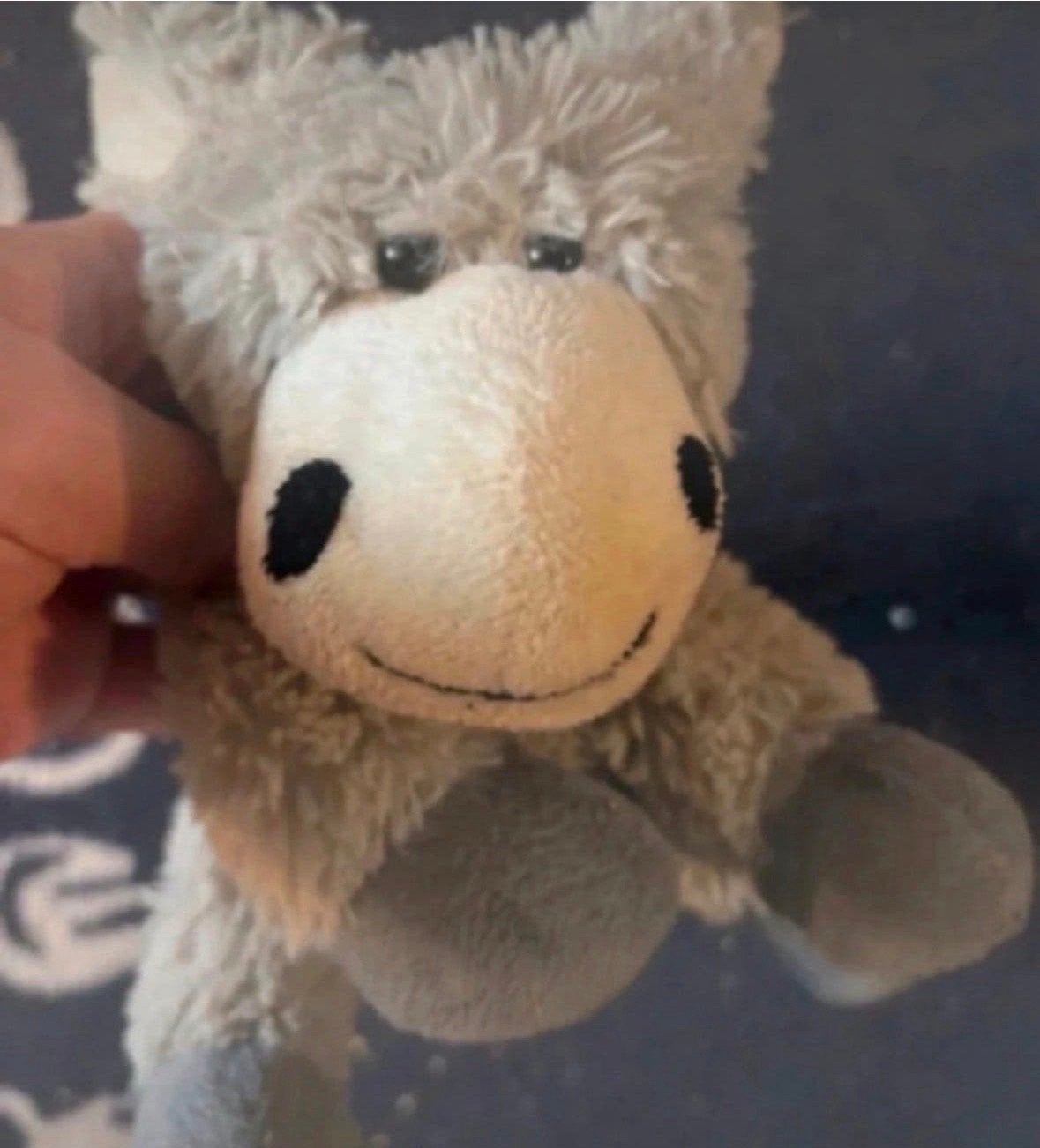 Schattige grijze ezel knuffel - Zo goed als nieuw, Overige merken, Overige karakters, Overige typen, Grijs