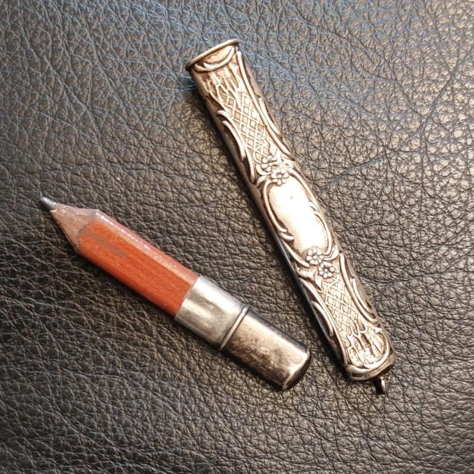 Antieke zilveren potloodhouder, Antiek en Kunst, Ophalen of Verzenden