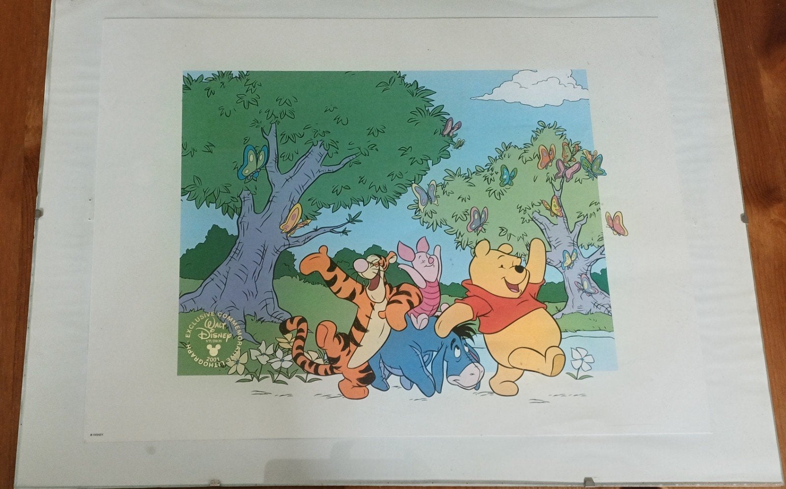 Walt Disney Exclusive Commemorative Lithograph (2001), Ophalen, Winnie de Poeh of vrienden, Plaatje of Poster