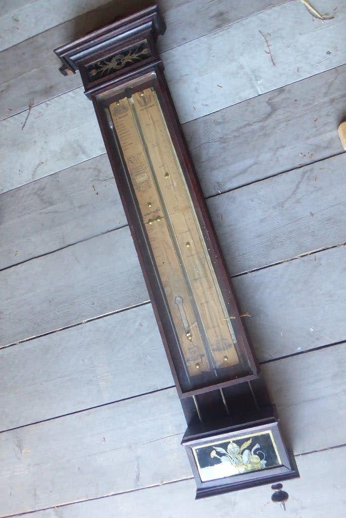 18 e eeuwse bakbarometer, stevige opknapper Winschoten, Ophalen