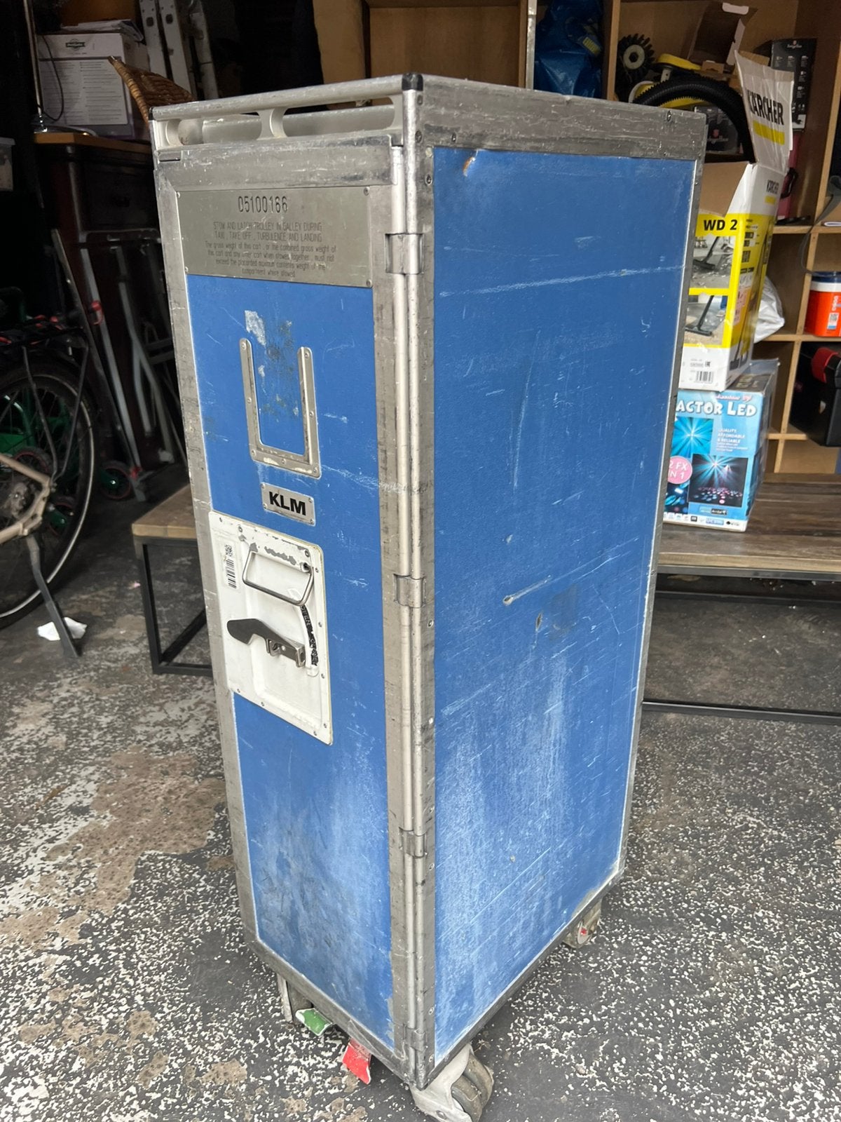 Half size KLM serveer trolley, Ophalen of Verzenden, Zo goed als nieuw, Overige typen