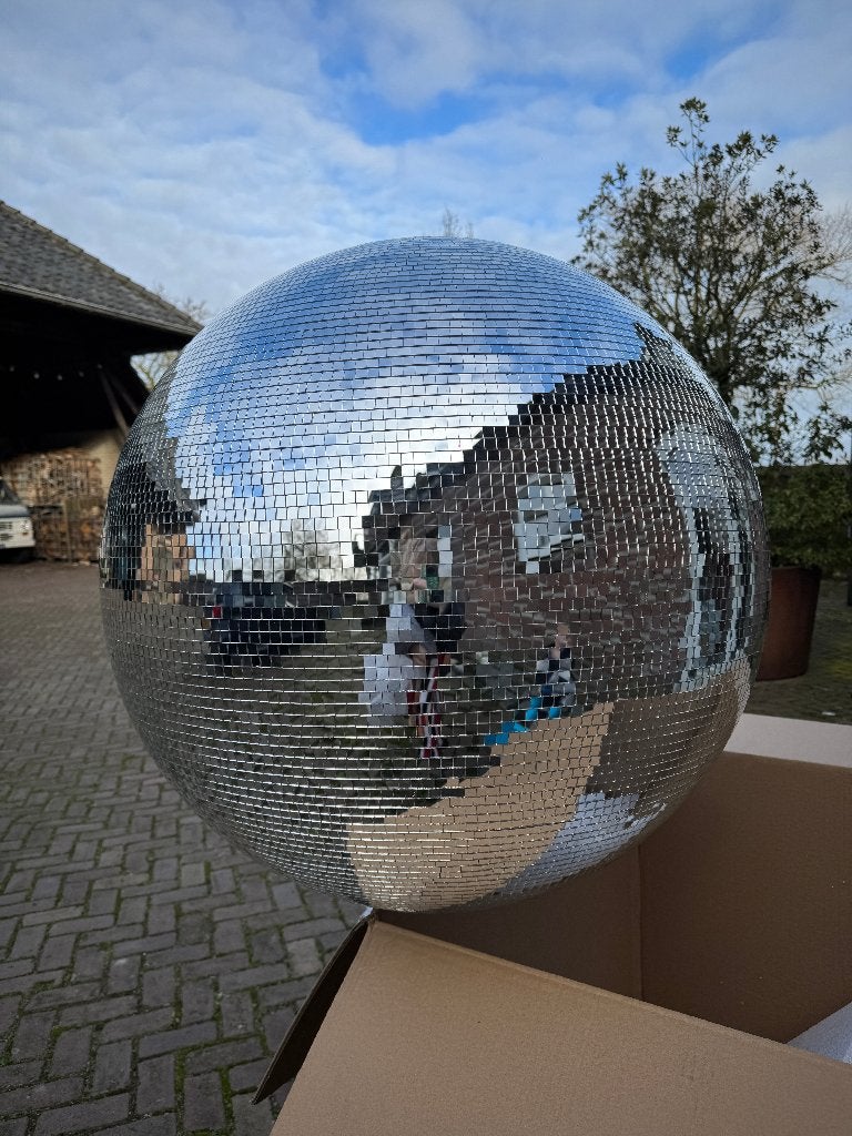 Discobal mega groot 80 cm spiegelbol discobol hele grote, Ophalen of Verzenden, Nieuw, Discobol
