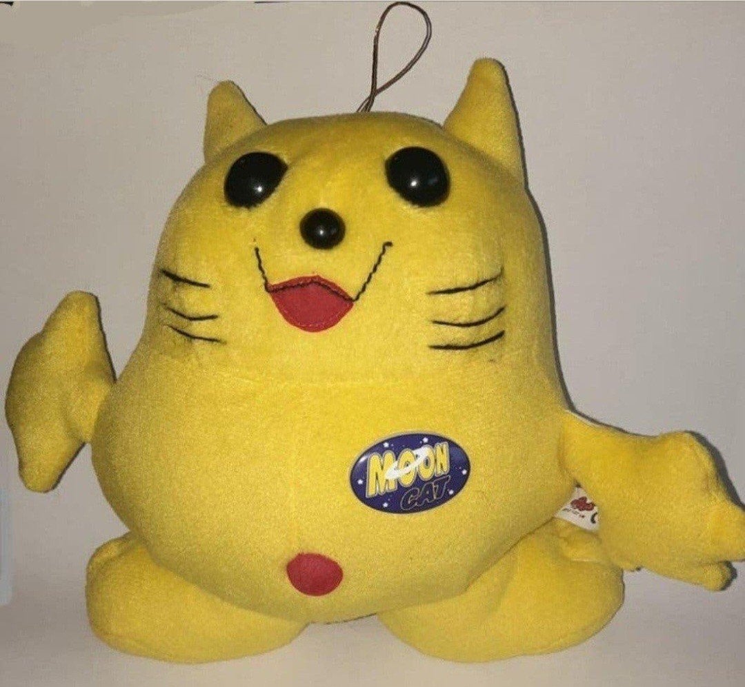 Vintage Moon Cat knuffel uit de jaren '90! ca. 20cm hoog, Kinderen en Baby's, Ophalen of Verzenden, Zo goed als nieuw, Overige typen