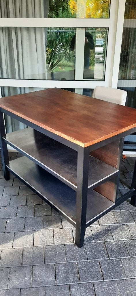 bartafel met 2 krukken, Ophalen, Gebruikt, Inclusief barstoelen