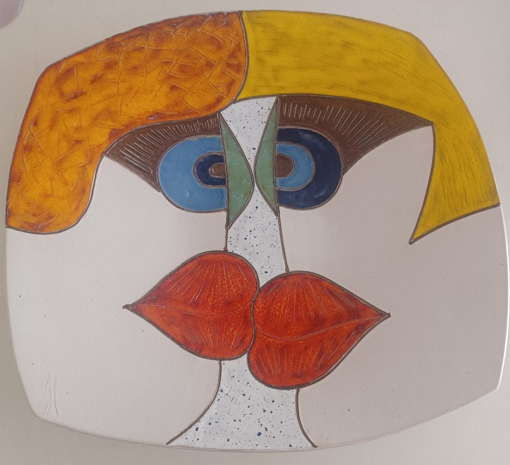 Abstacte schaal - 45 x 40 x 7 cm, Ophalen