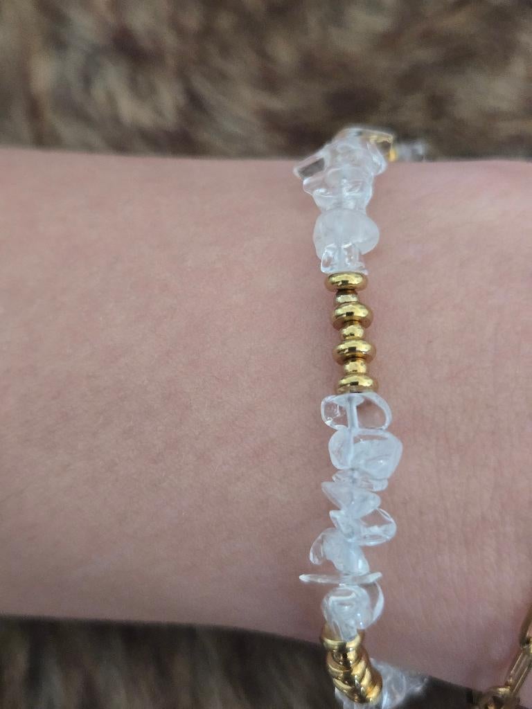 Armband met bergkristal AA kwaliteit, Nieuw, Ophalen of Verzenden, De Wieken 3, Juenjosieradenenzo@gmail.com
