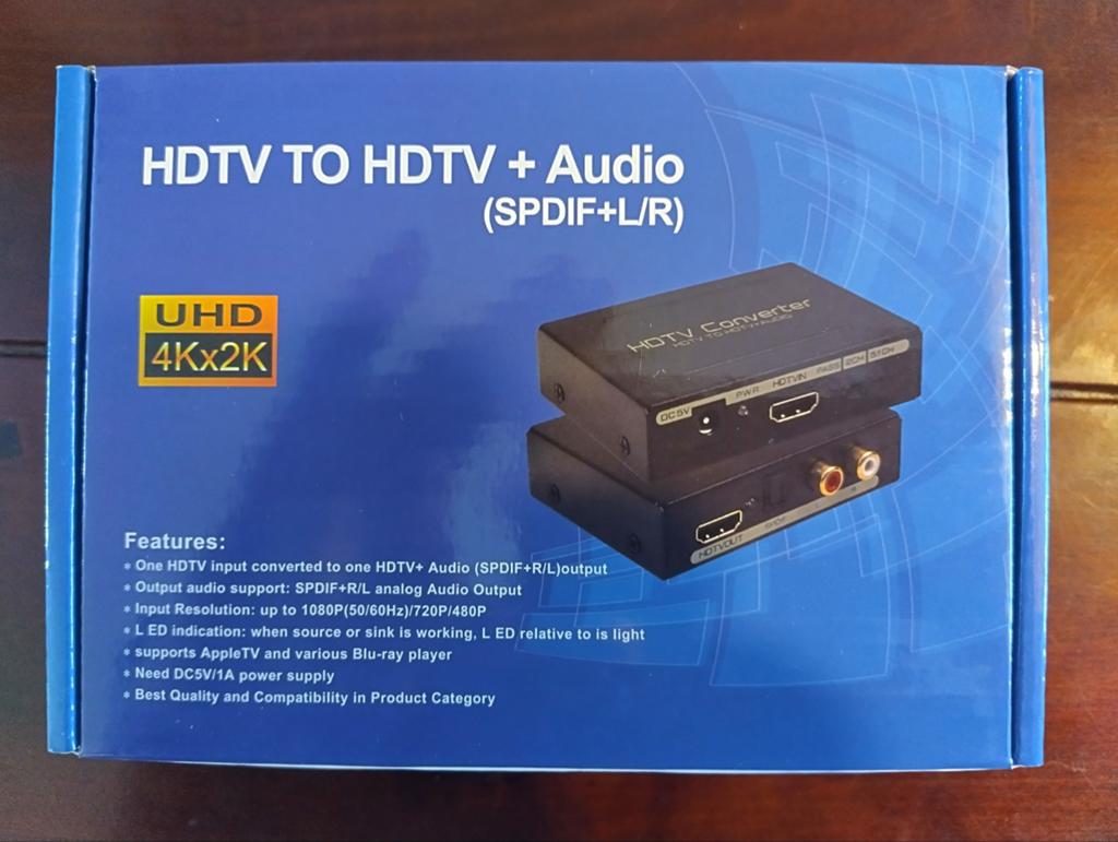 Nordic HDTV naar HDTV + Audio (SPDIF+L/R) Converter 4Kx2K, Ophalen of Verzenden, Nieuw