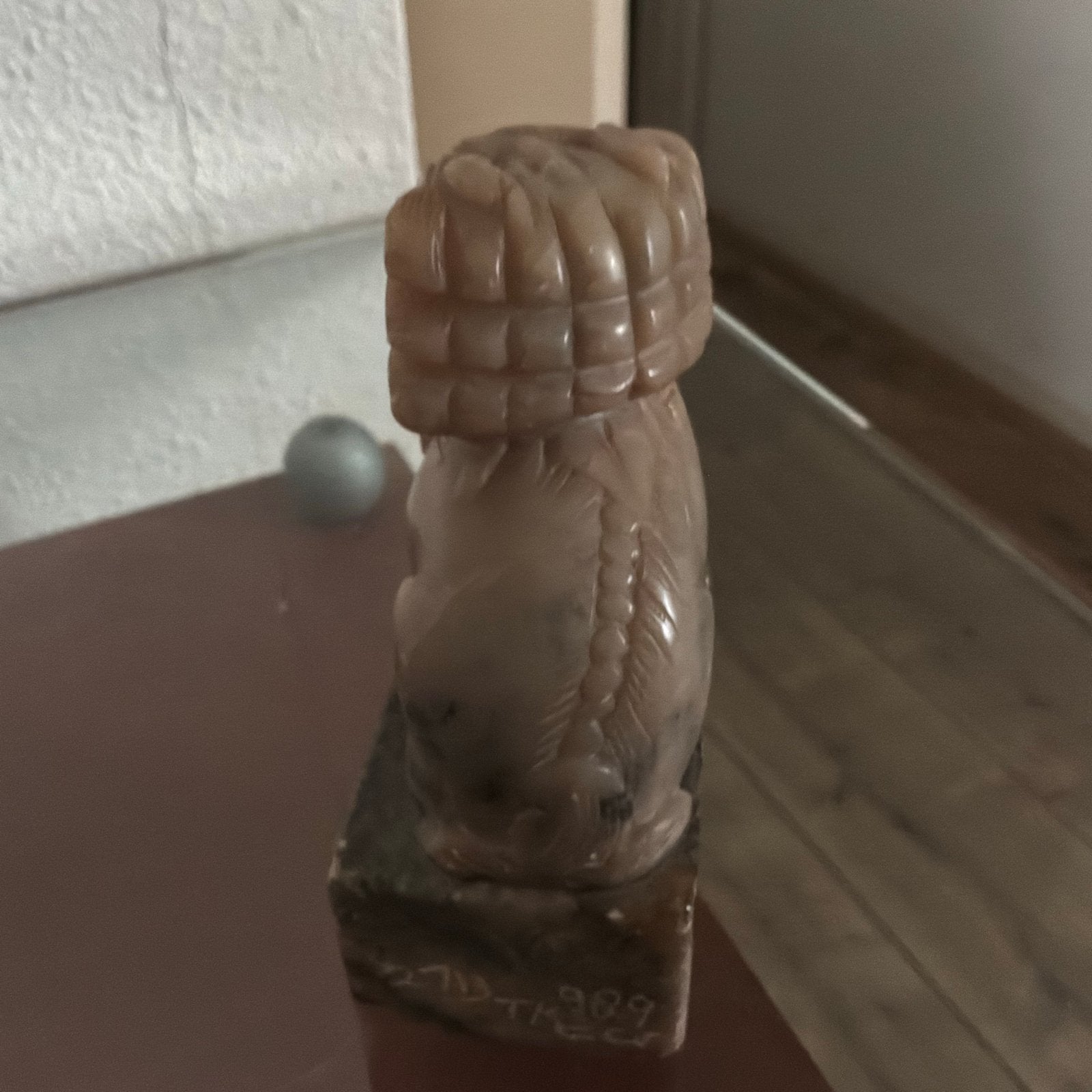 Oud Chinees beeld van een Foo Dog (Leeuwhond), Minder dan 20 cm, Ophalen of Verzenden, Steen of Keramiek, Beeld