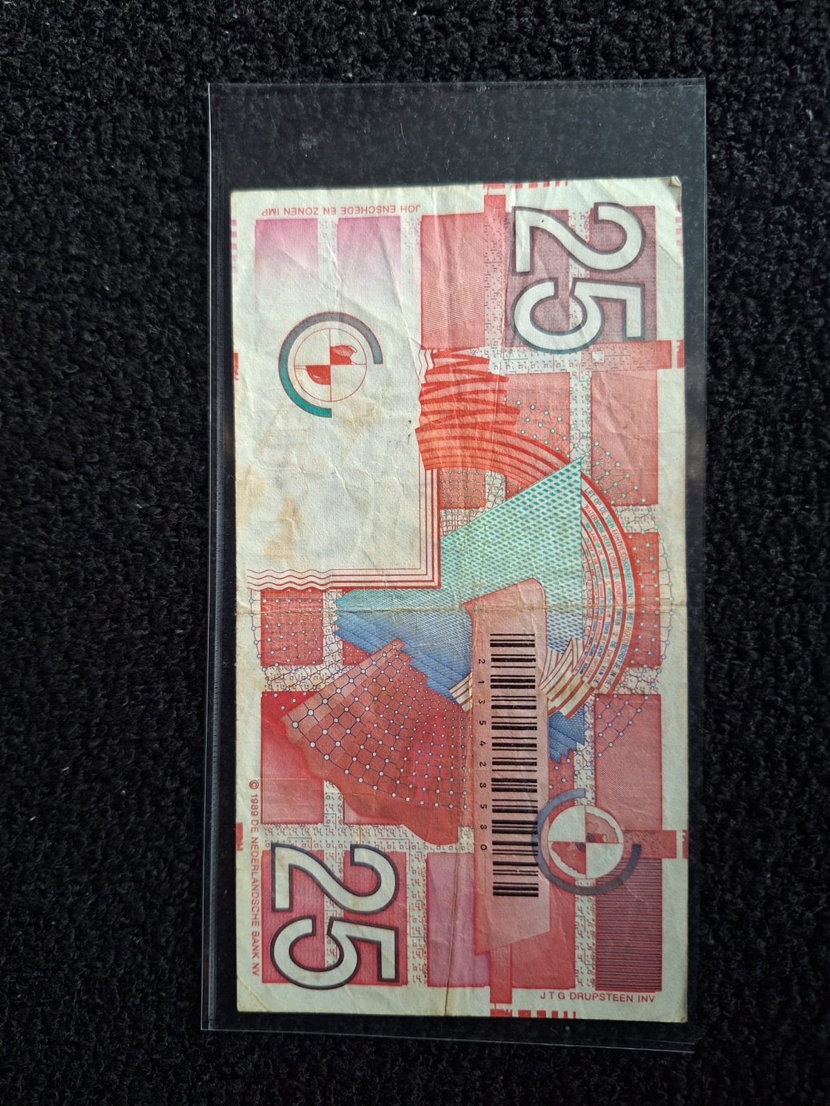 25 Gulden Nederlandse Bankbiljet (1989), Ophalen of Verzenden, 25 gulden, Los biljet