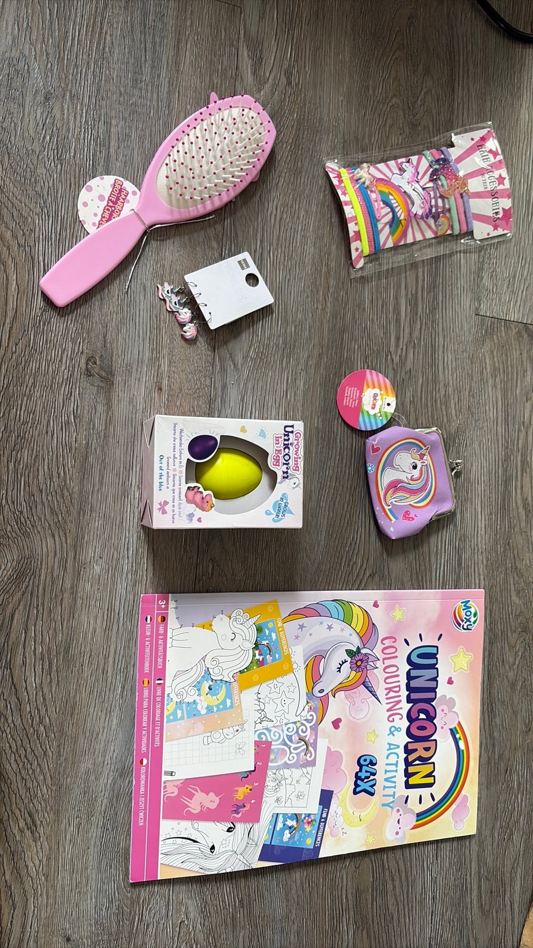 Eenhoorn Cadeauset: Kleurboek, Haaraccessoires, Portemonnee, Ophalen of Verzenden, Nieuw, Meisje