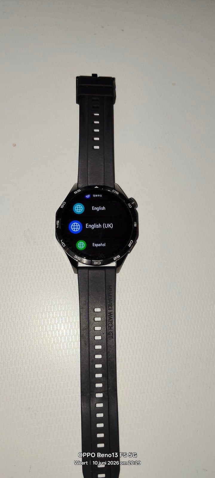 Huawei GT4 smartwatch in perfecte staat!, Ophalen, Zwart, Zo goed als nieuw, Waterdicht