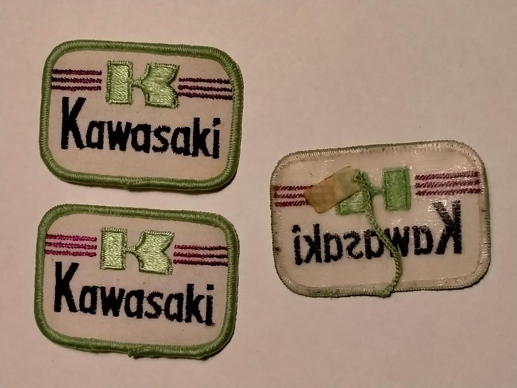Kawasaki motor motoren logo patch embleem kleding vintage 3, Ophalen of Verzenden, Nieuw, Auto's